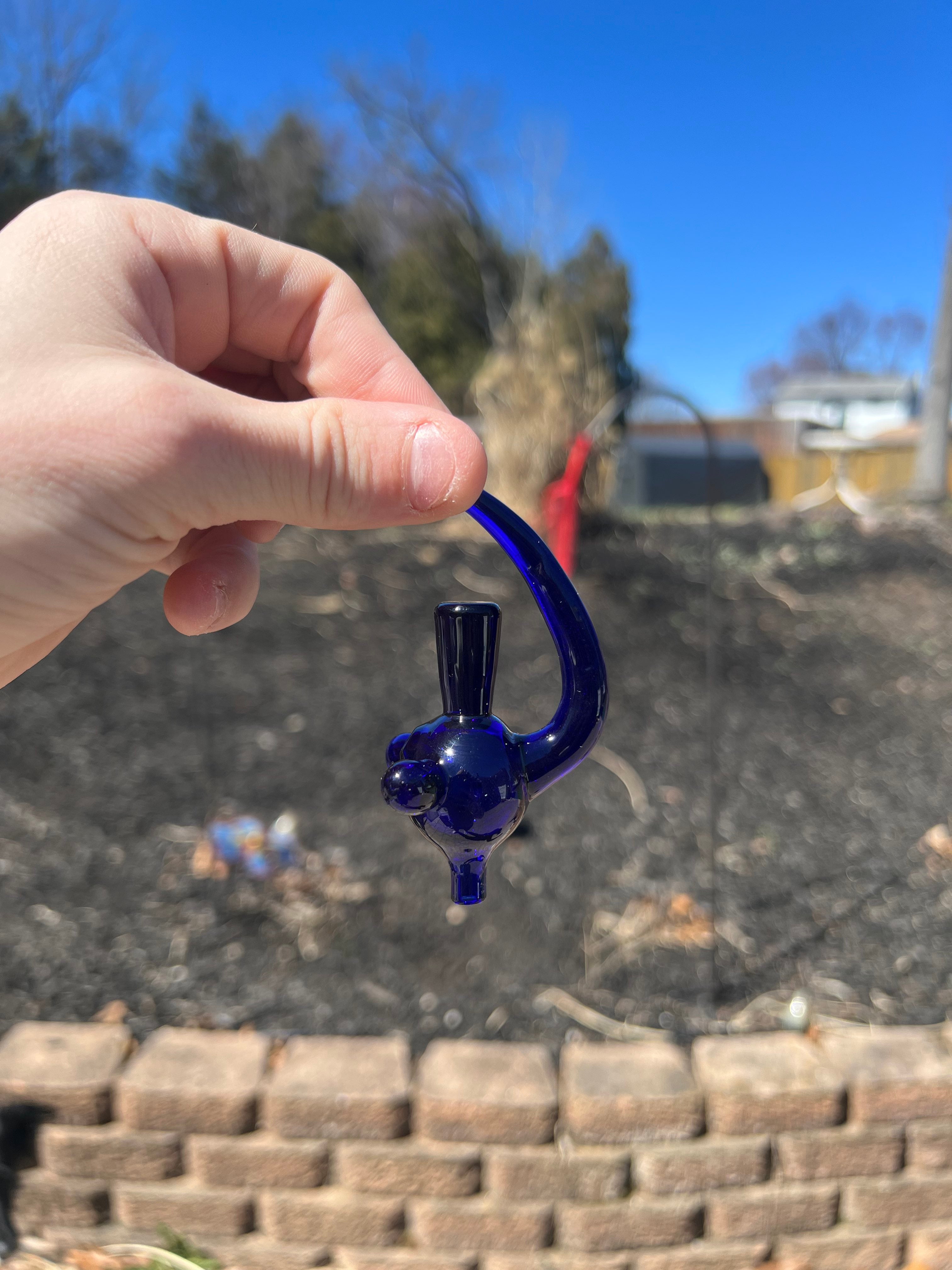 Blue Cobalt Spaceship Carb Cap