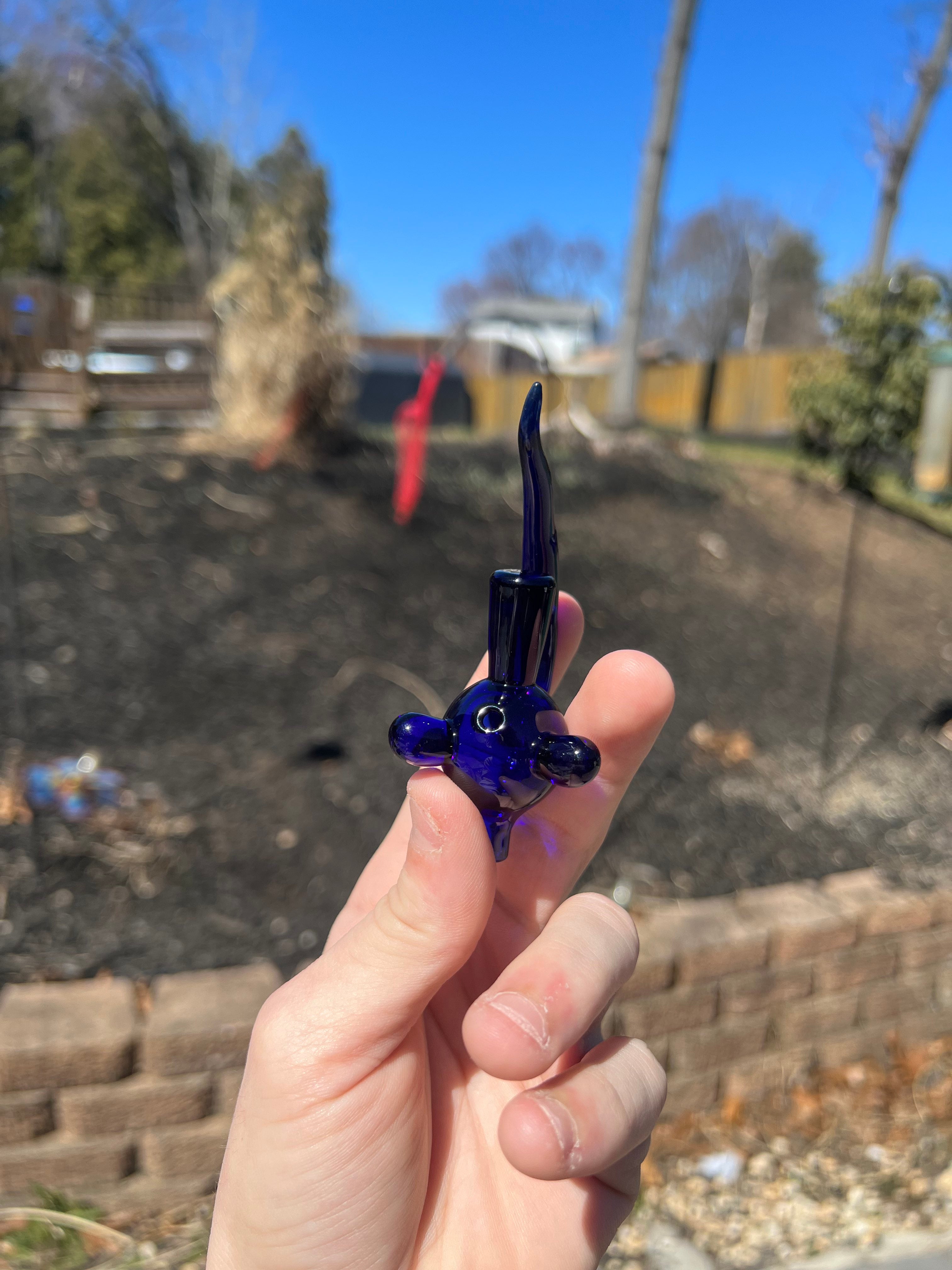 Blue Cobalt Spaceship Carb Cap