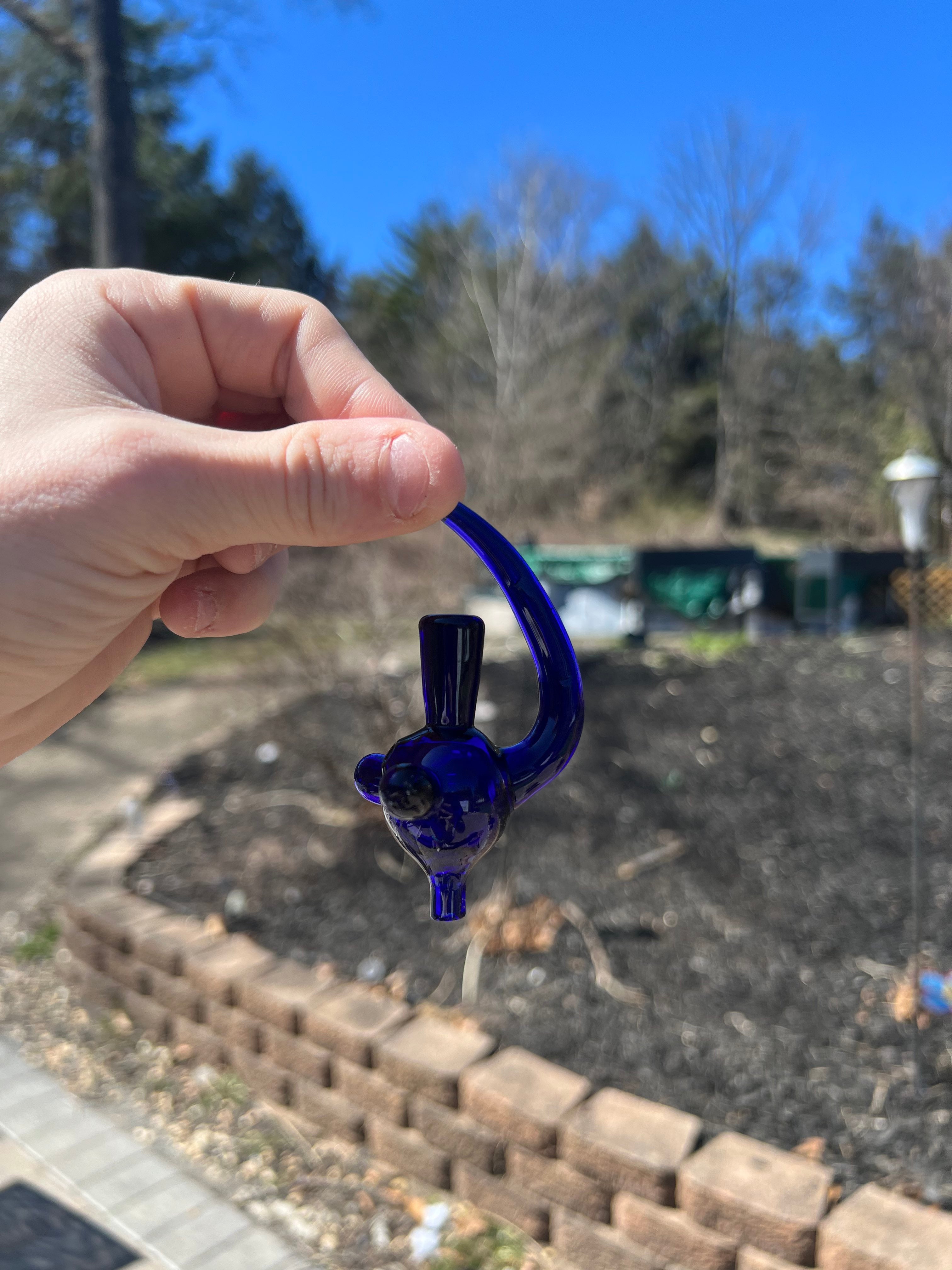 Blue Cobalt Spaceship Carb Cap