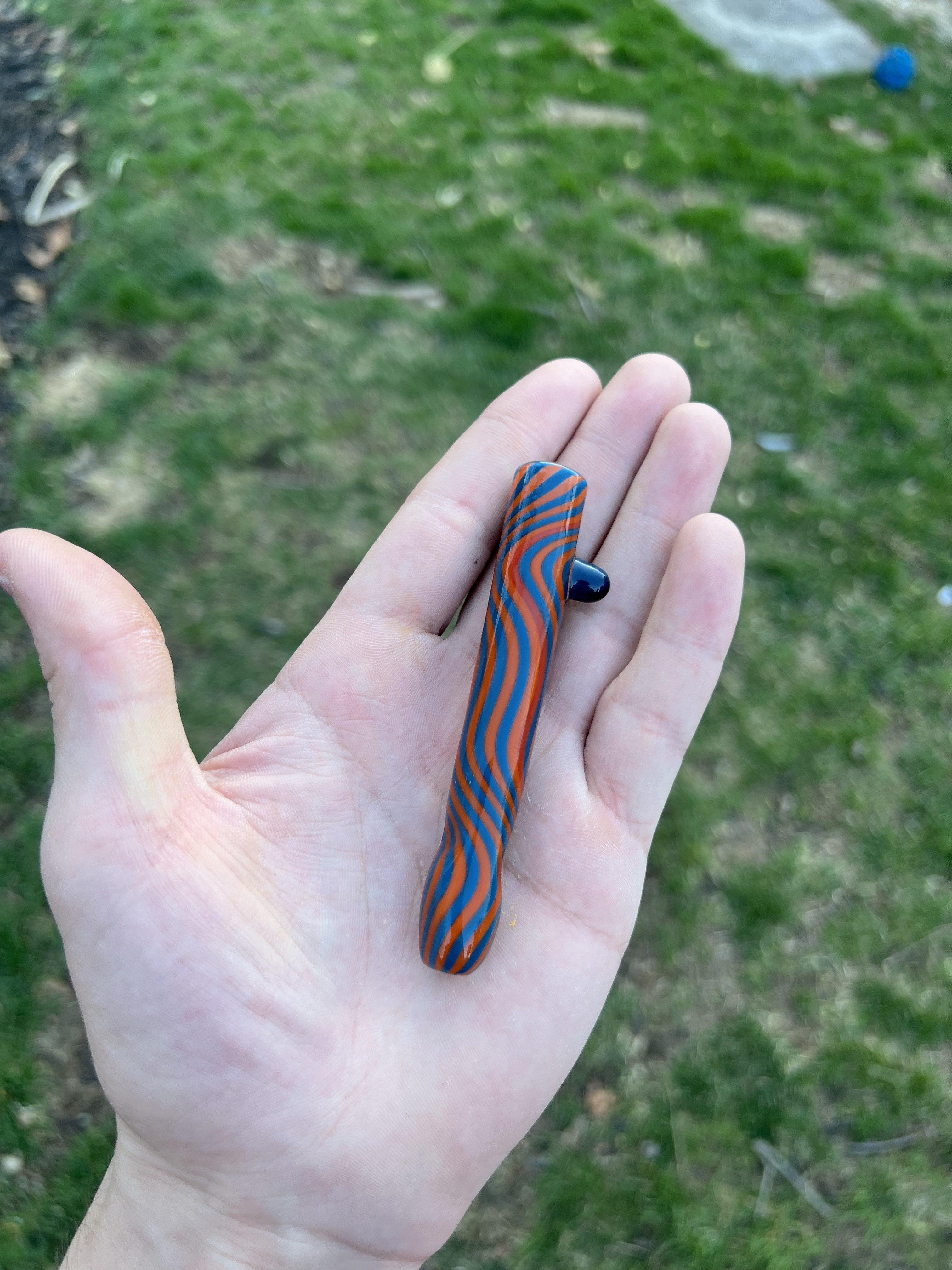 Blue & Orange Chillum