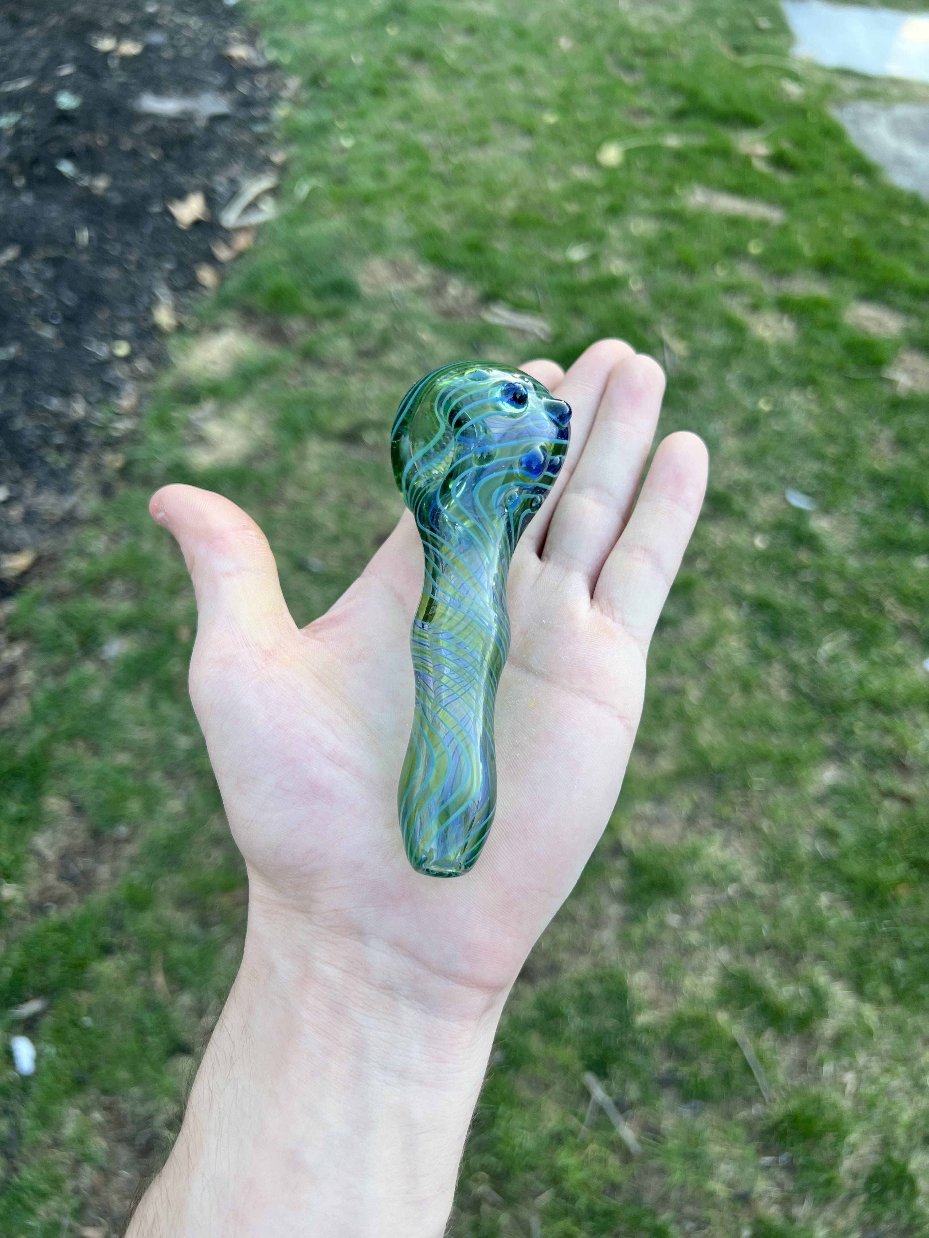 Jumbo Blue & Green Swirl