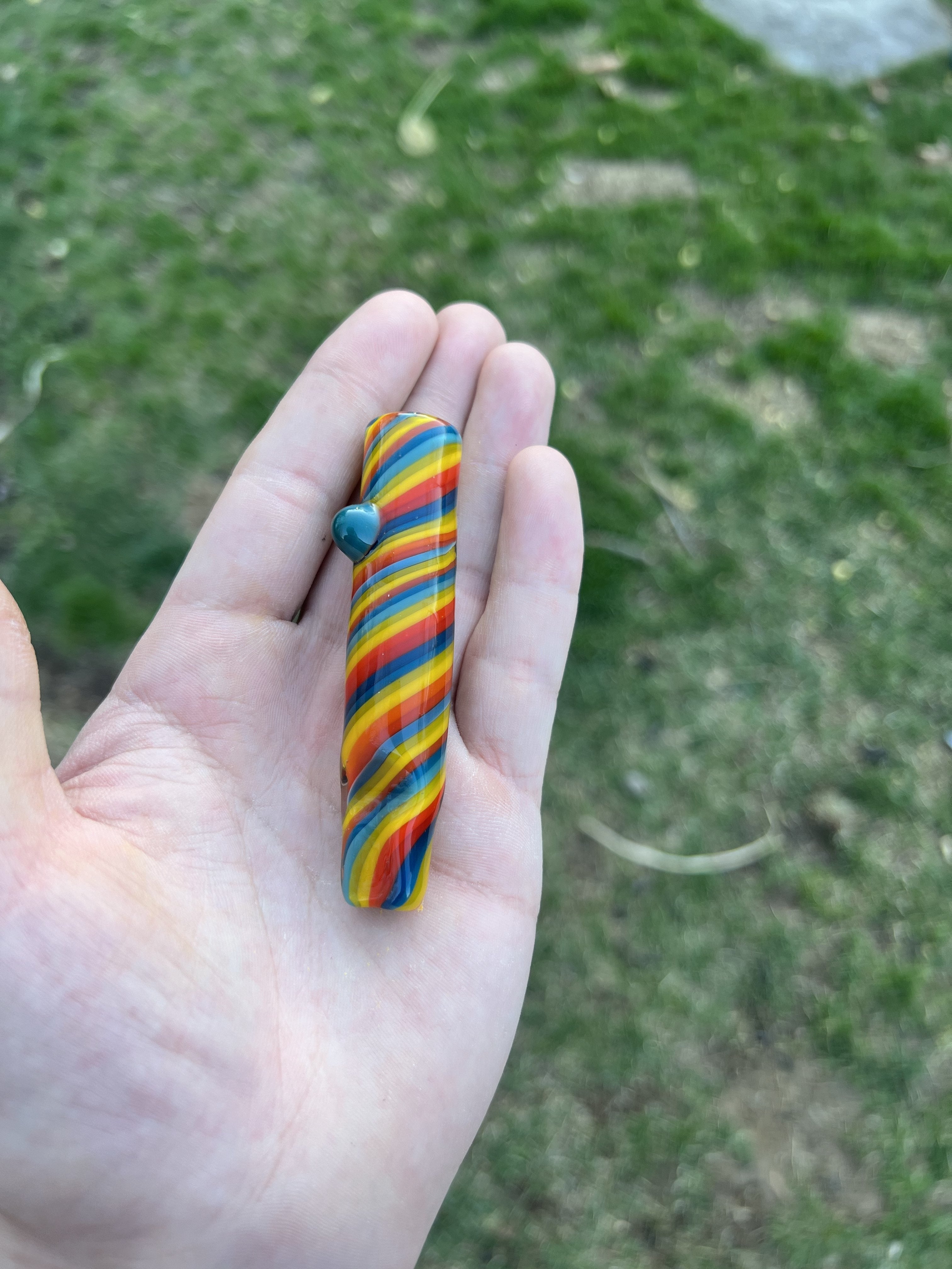 Rainbow Swirl Chillum